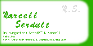 marcell serdult business card